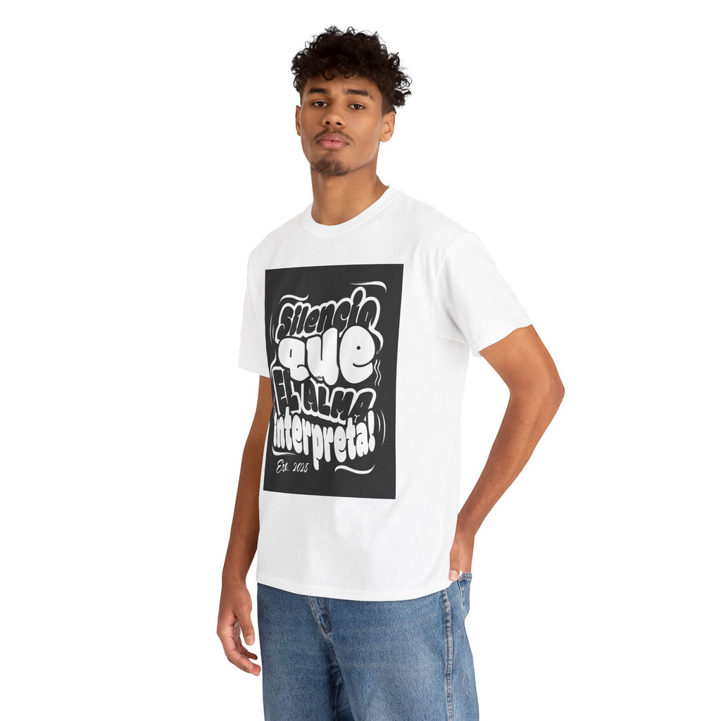 "Silencio Que El Alma Interpreta" - Remera Unisex blanco o negro