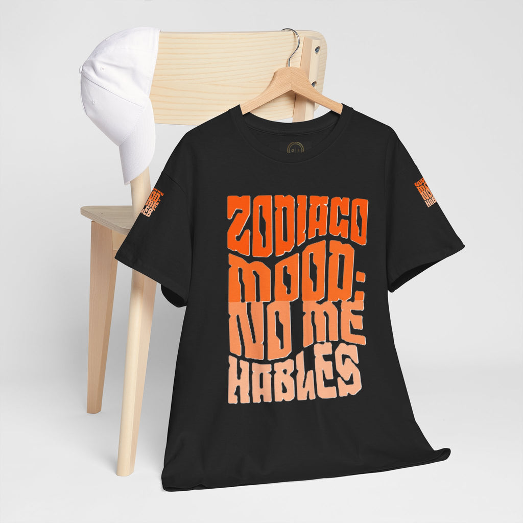 "Zodiaco mood: no me hables" - Remera Unisex negra