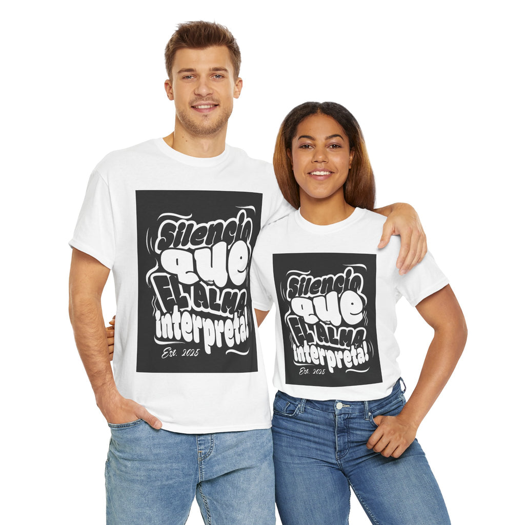 "Silencio Que El Alma Interpreta" - Remera Unisex blanco o negro