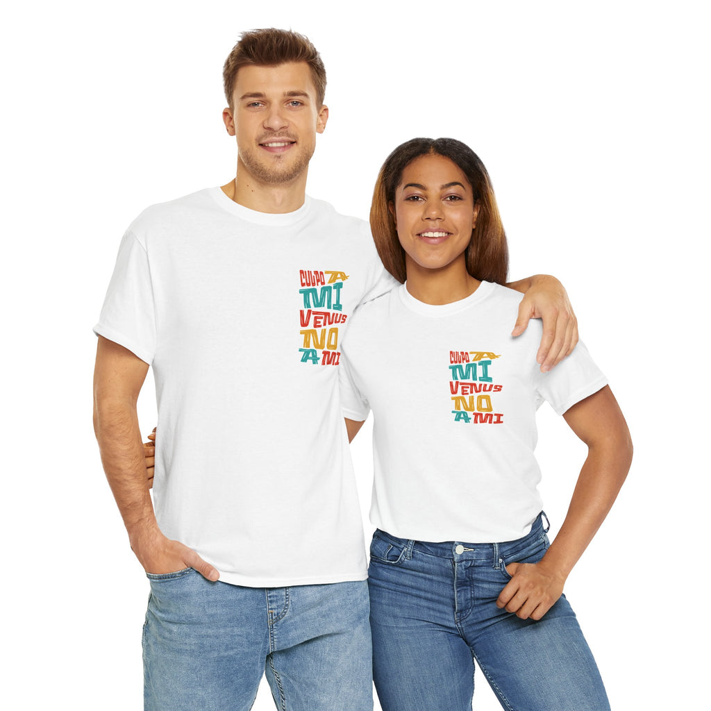 "Culpo a mi venus, no a mi" - Remera unisex blanca