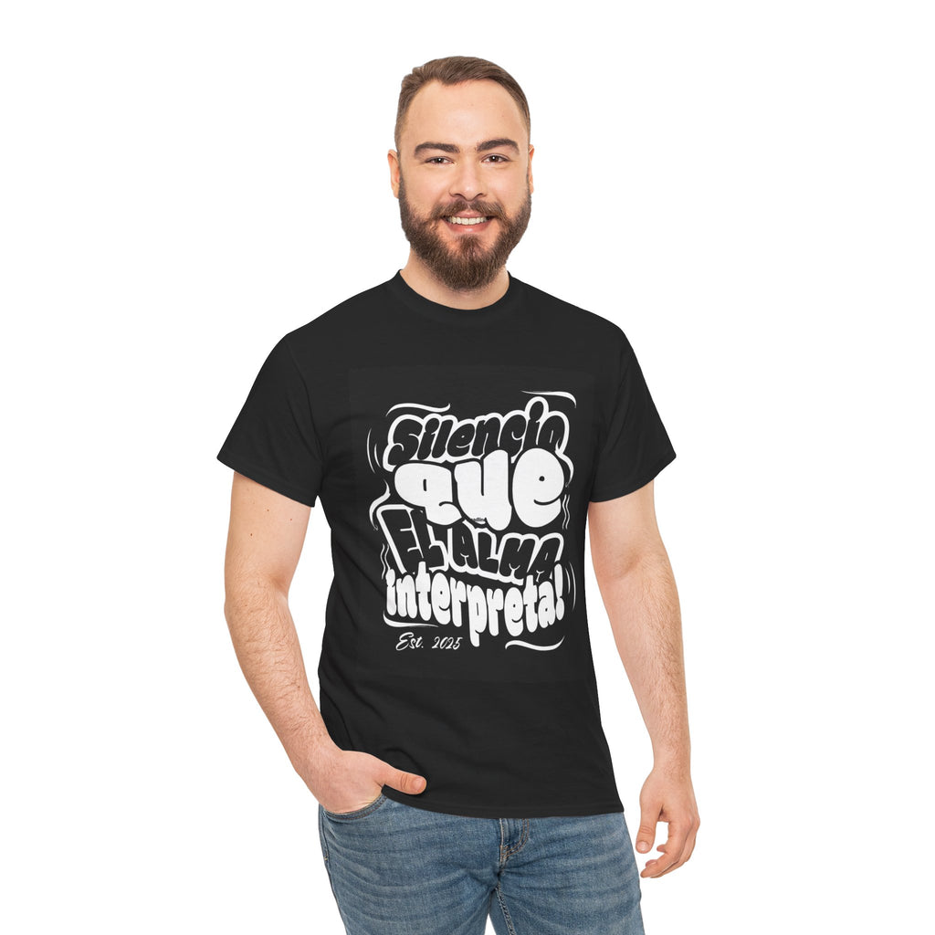 "Silencio Que El Alma Interpreta" - Remera Unisex blanco o negro