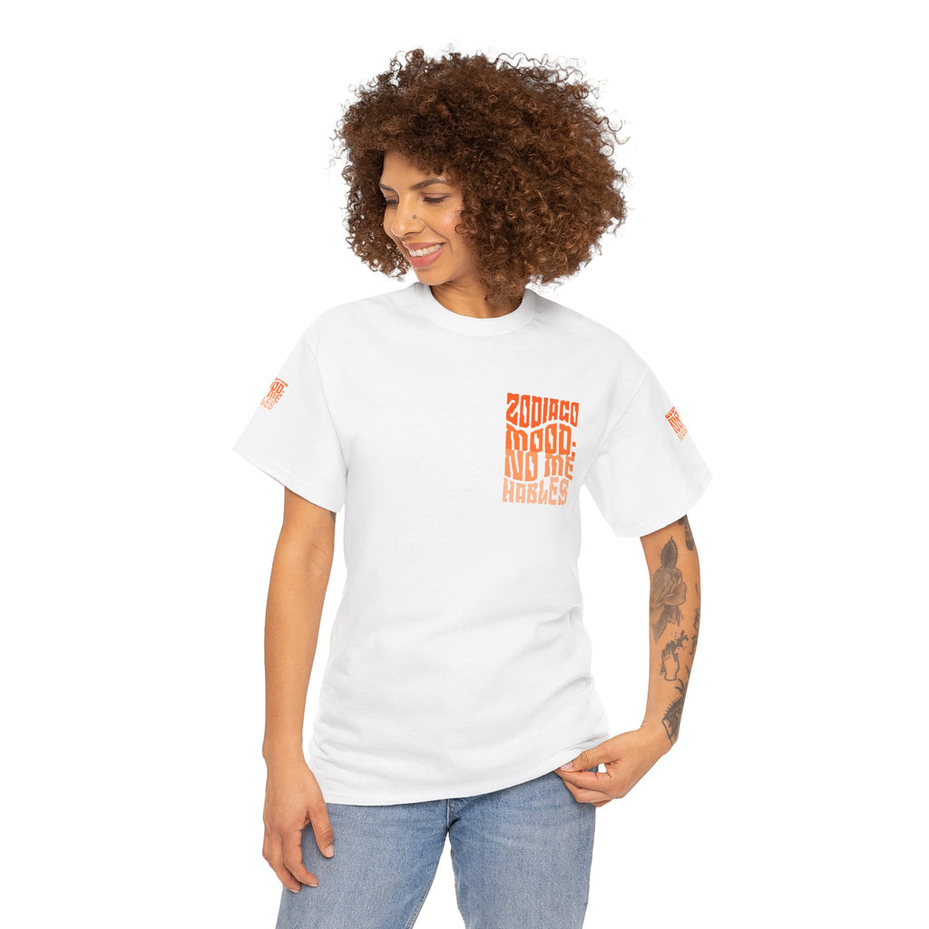 "Zodiaco mood: no me hables" - Remera unisex blanca