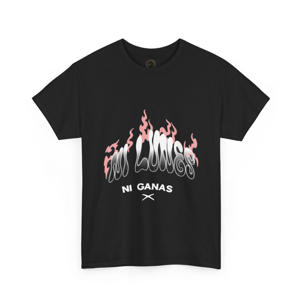 "Ni lunes, ni ganas"- Remera unisex negra