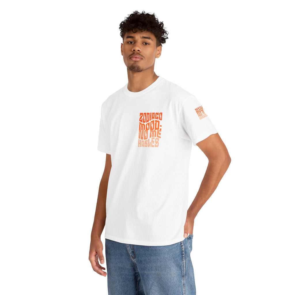 "Zodiaco mood: no me hables" - Remera unisex blanca