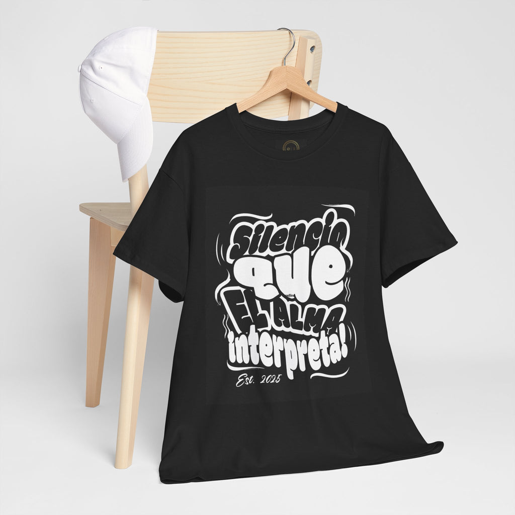 "Silencio Que El Alma Interpreta" - Remera Unisex blanco o negro