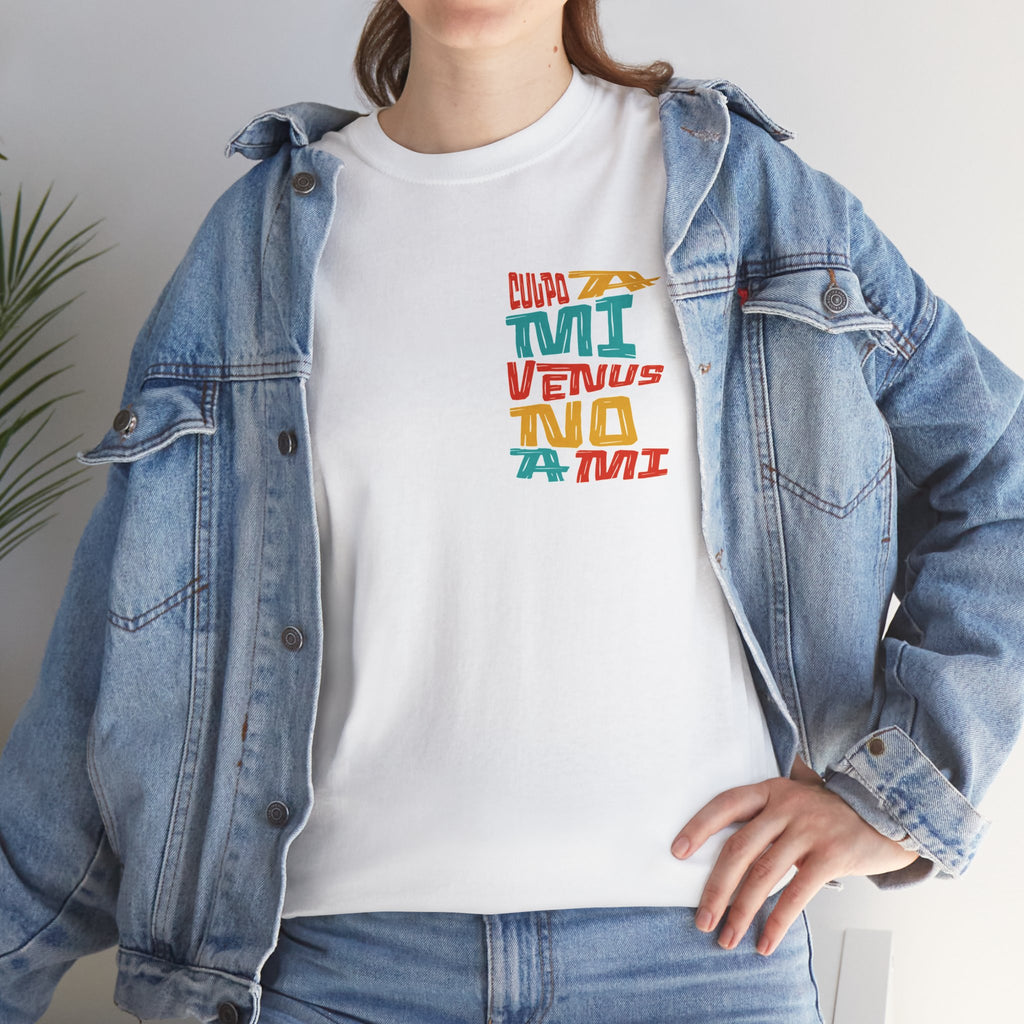 "Culpo a mi venus, no a mi" - Remera unisex blanca
