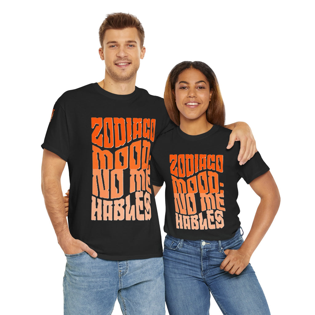 "Zodiaco mood: no me hables" - Remera Unisex negra