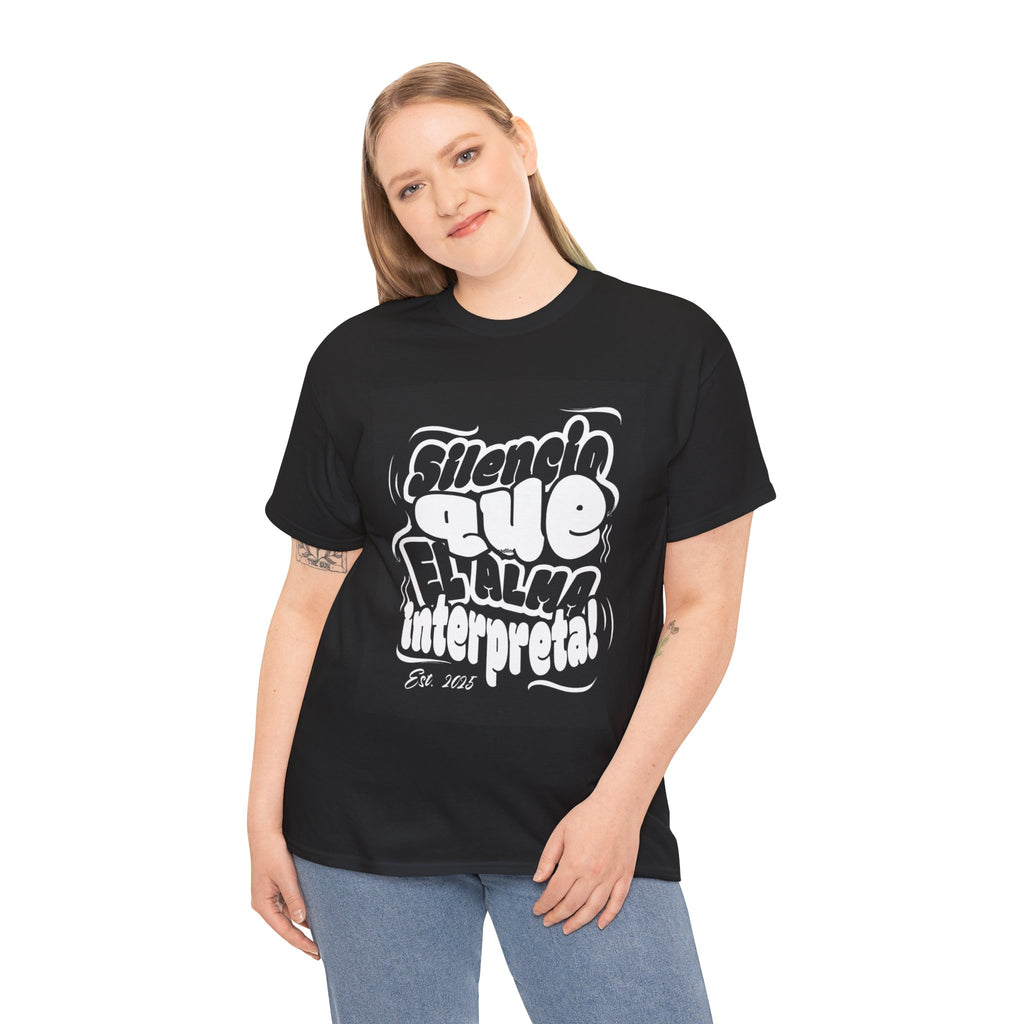 "Silencio Que El Alma Interpreta" - Remera Unisex blanco o negro